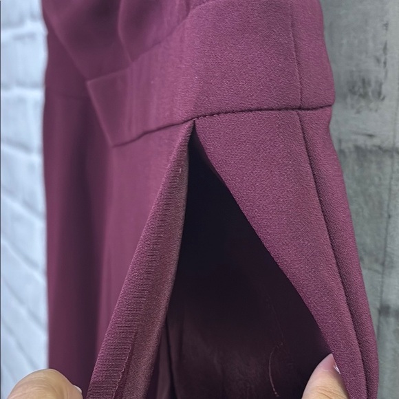 Adelyn Rae Elegant Burgundy Jumpsuit with pockets, size large - Picture 6 of 10